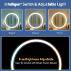 Tavolino da trucco con specchio Touch Screen e 3 modalità di illuminazione