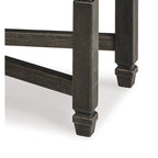 Panca da Pranzo Imbottita con Traversa a X e Borchie Decorative – Nera, 127 cm