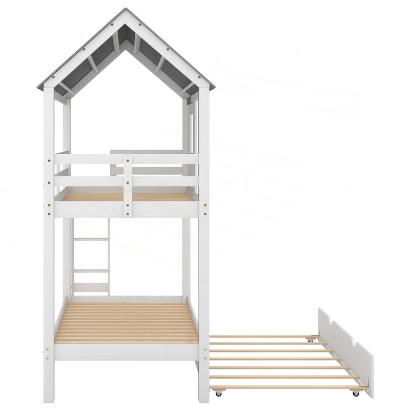Affascinante letto a castello singolo dal design speciale per il divertimento e il comfort