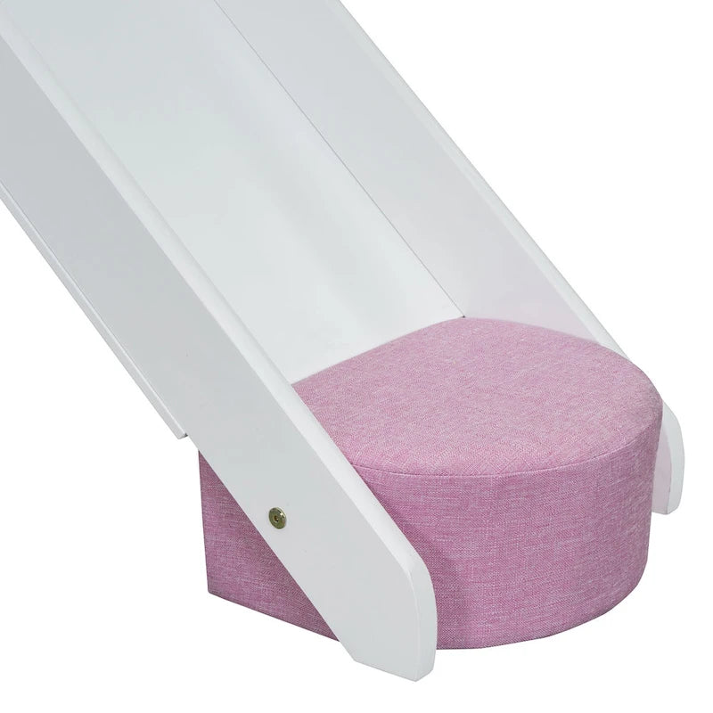 Letto a soppalco singolo con tenda da gioco e design a casetta, portata di 250lb, scivolo e scala