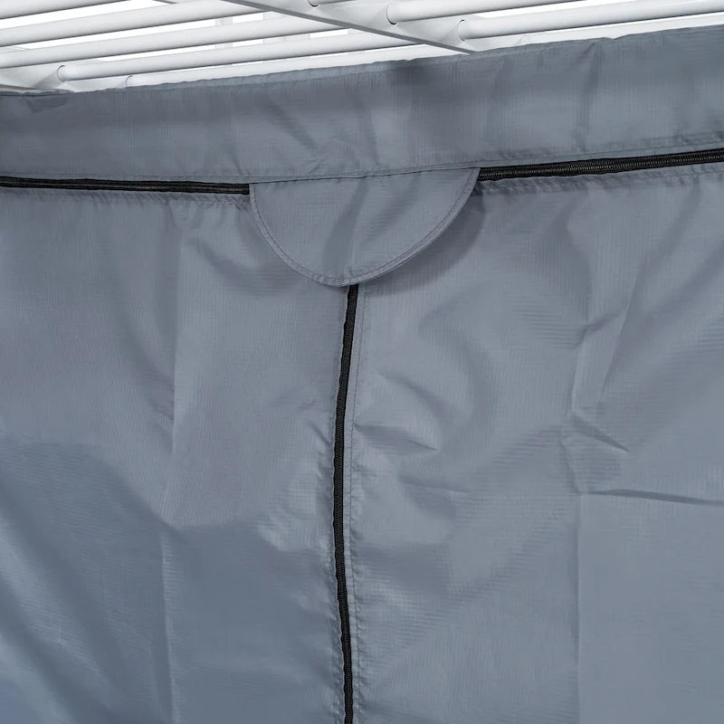 Twin-Metallhochbett mit integriertem Schreibtisch, Kleiderschrank und Steckdose - Belastbarkeit 350 LB