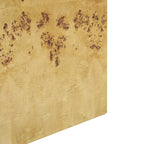 Tavolino da salotto cubo in legno con venature naturali – Marrone