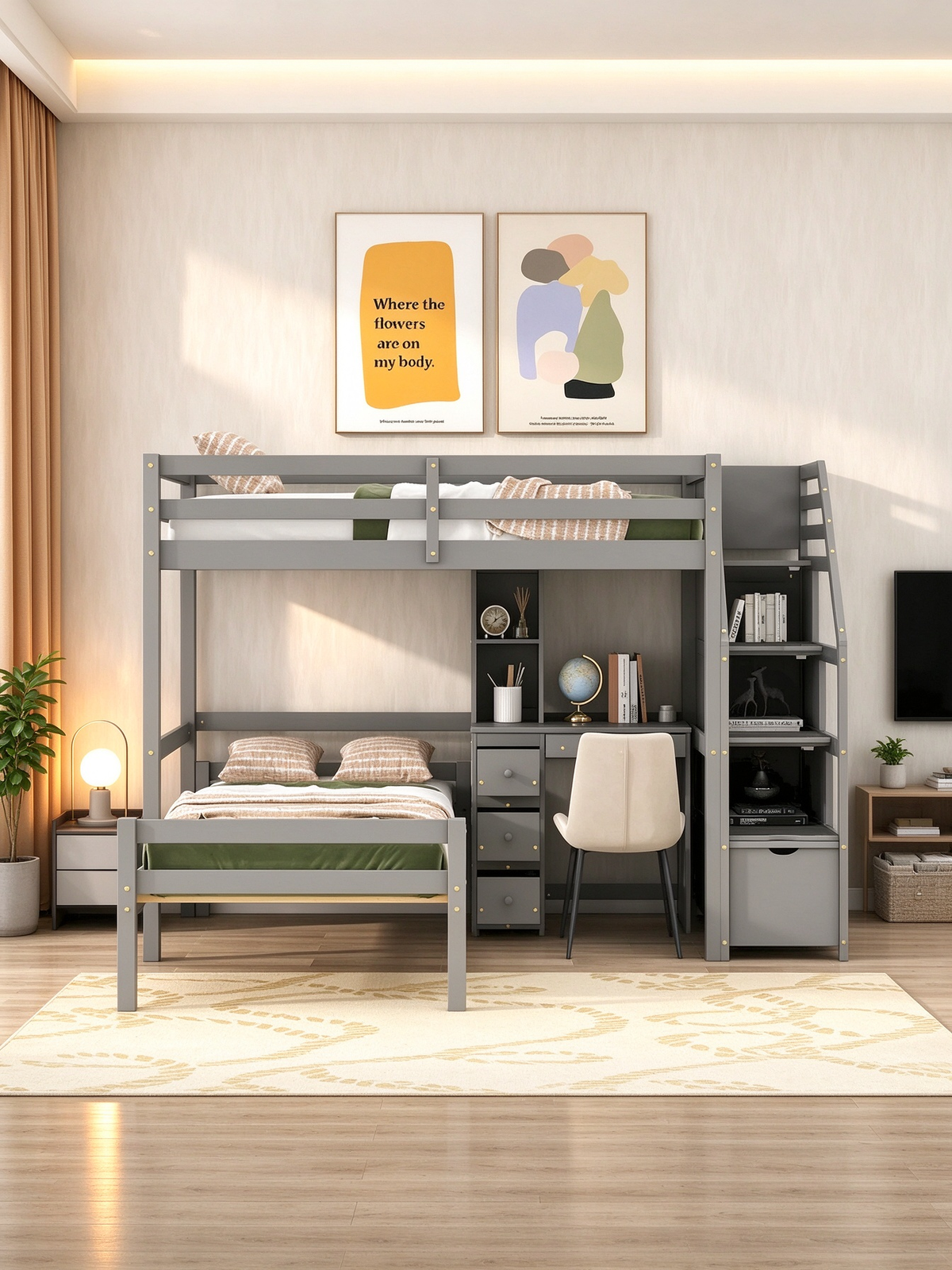 Letto a castello Pine Loft