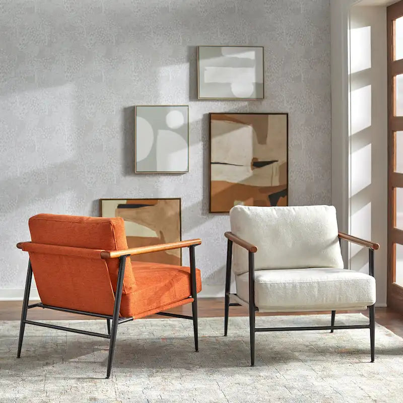 Poltrona d'Appoggio Mid-Century Moderna – Seduta Elegante per il Soggiorno