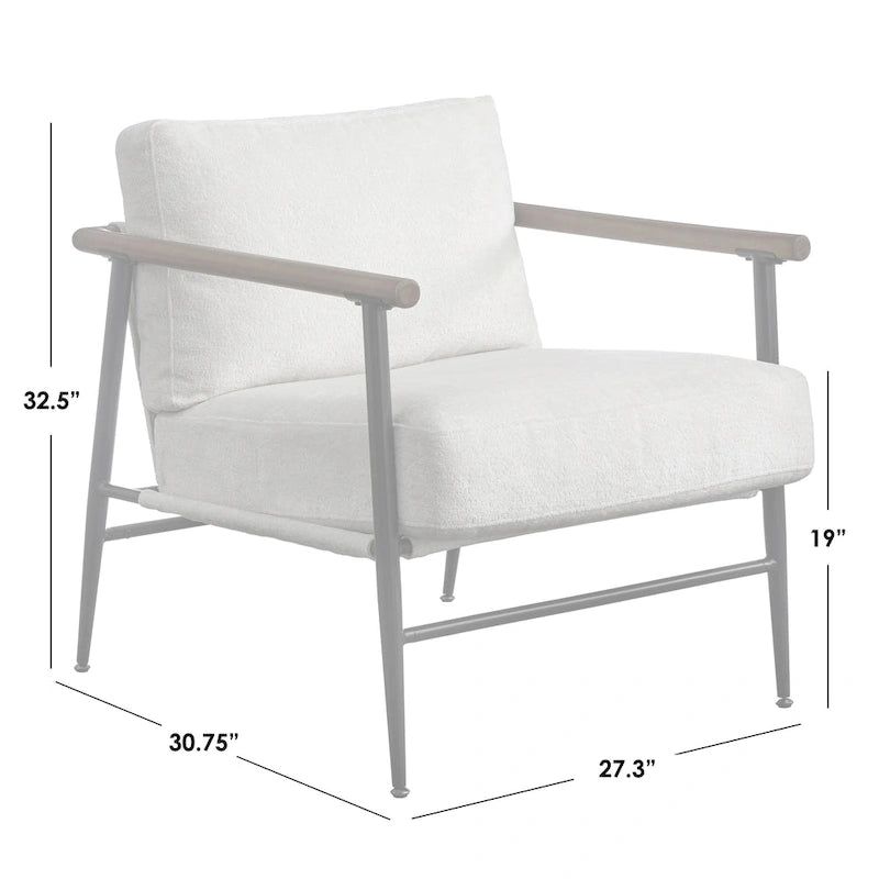 Poltrona d'Appoggio Mid-Century Moderna – Seduta Elegante per il Soggiorno