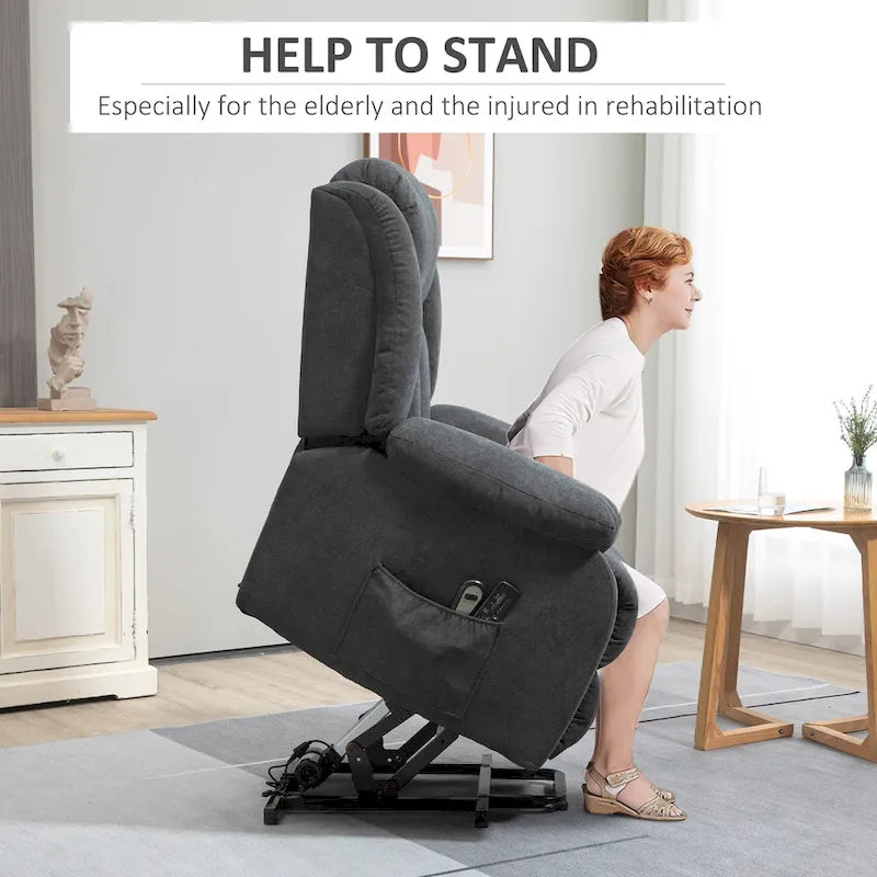 Poltrona Reclinabile Power Lift – Assistenza Elettrica per Anziani e Persone della Terza Età