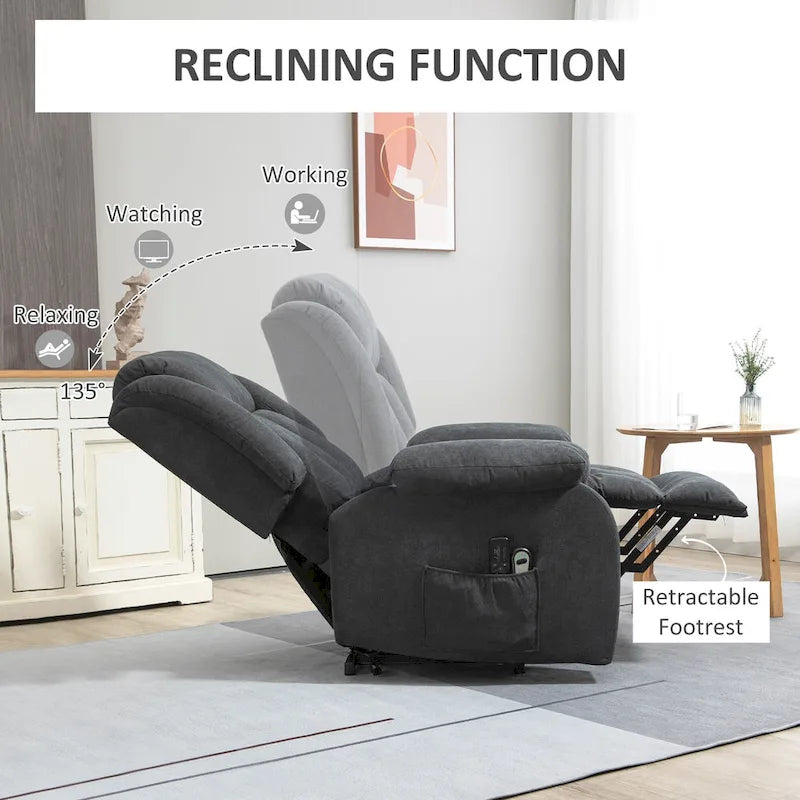 Poltrona Reclinabile Power Lift – Assistenza Elettrica per Anziani e Persone della Terza Età