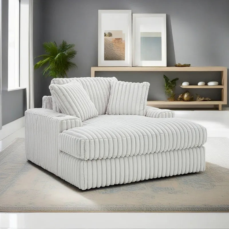 Chaise longue oversize – Grande chaise longue imbottita decorativa