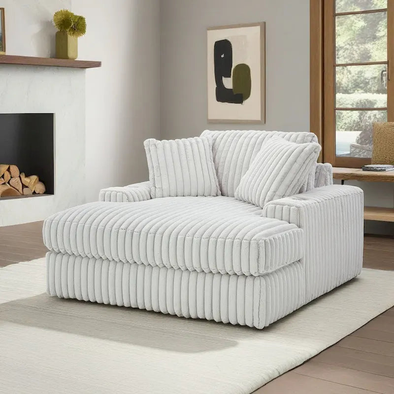 Chaise longue oversize – Grande chaise longue imbottita decorativa