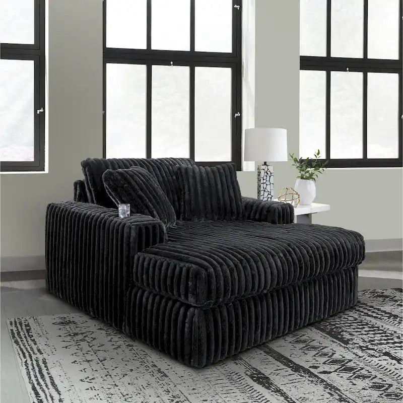 Chaise longue oversize – Grande chaise longue imbottita decorativa