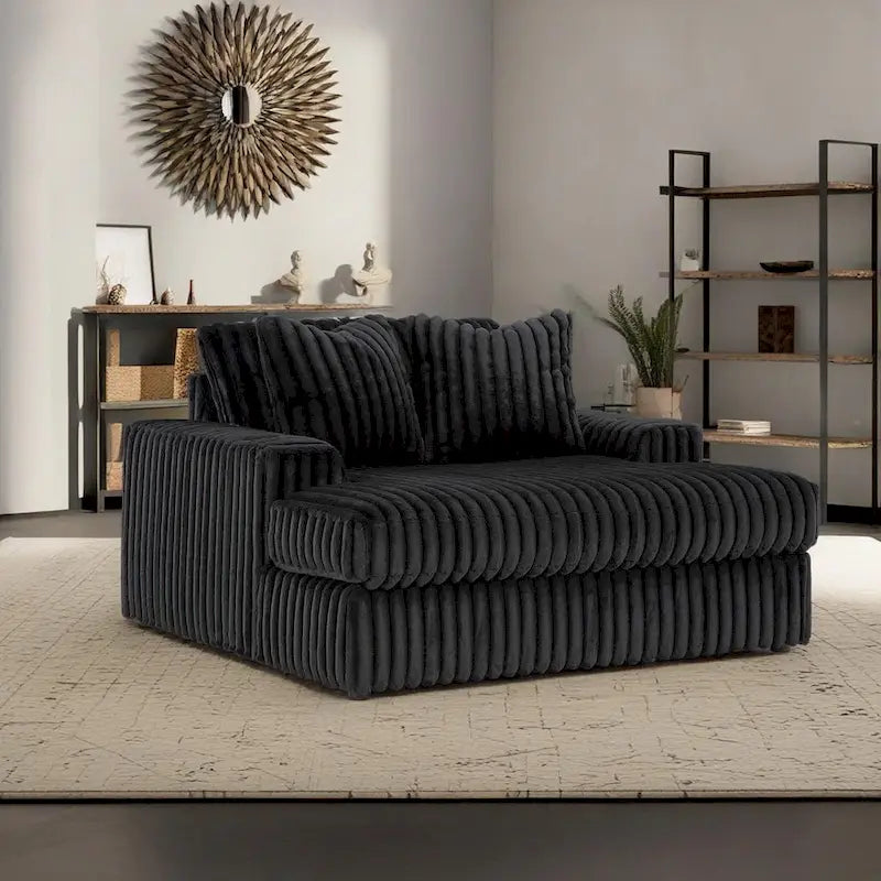 Chaise longue oversize – Grande chaise longue imbottita decorativa