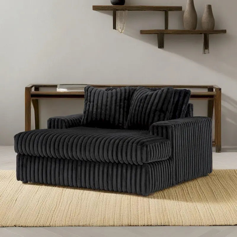 Chaise longue oversize – Grande chaise longue imbottita decorativa