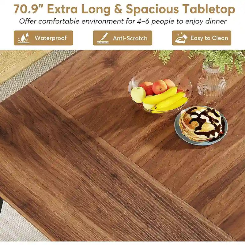 Grande Tavolo Rettangolare da Pranzo per 6–8 – Cucina e Sala da Pranzo Moderne