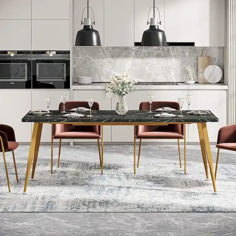 Grande Tavolo Rettangolare da Pranzo per 6–8 – Cucina e Sala da Pranzo Moderne