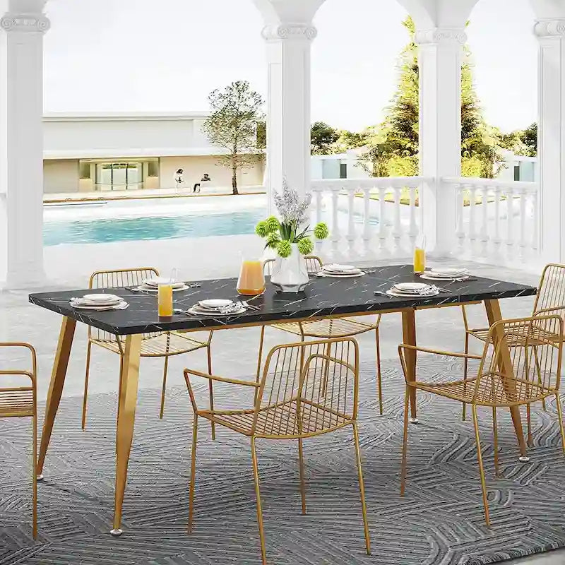 Grande Tavolo Rettangolare da Pranzo per 6–8 – Cucina e Sala da Pranzo Moderne