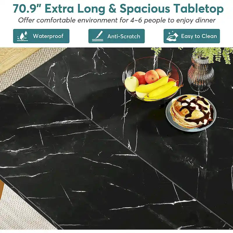 Grande Tavolo Rettangolare da Pranzo per 6–8 – Cucina e Sala da Pranzo Moderne