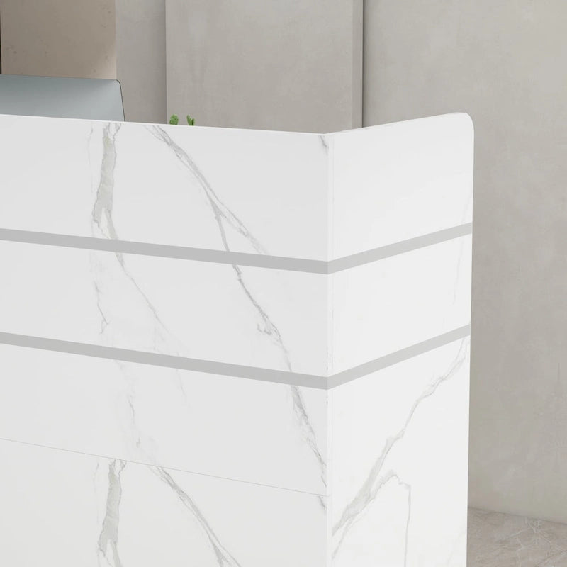 47.2" Bancone reception con cassetti richiudibili