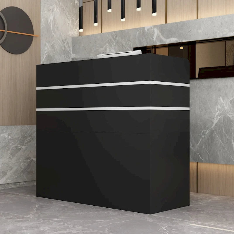 47.2" Bancone reception con cassetti richiudibili