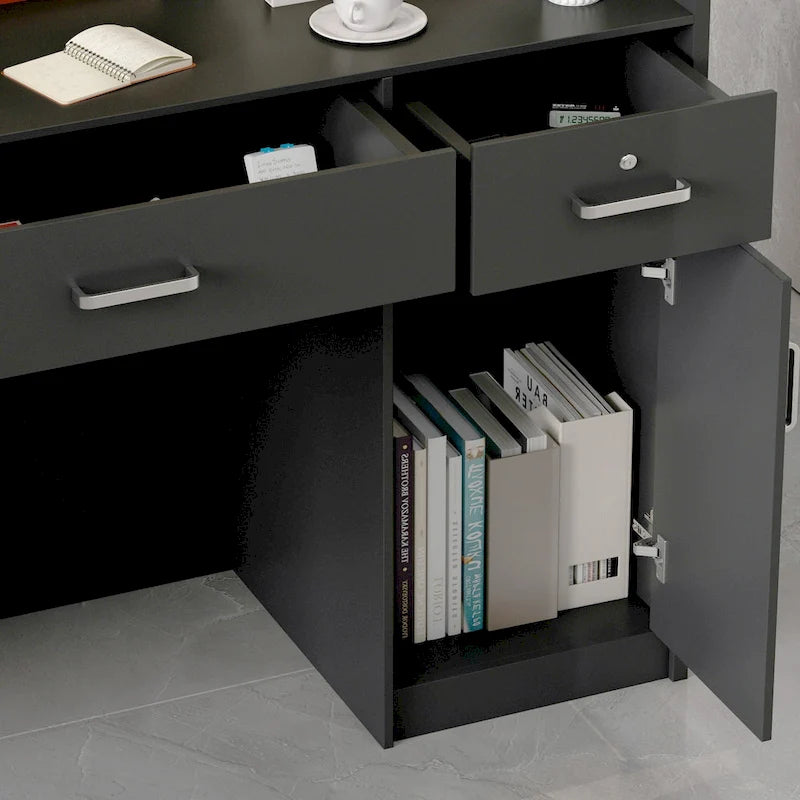47.2" Bancone reception con cassetti richiudibili