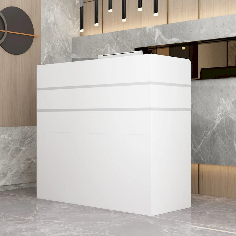 47.2" Bancone reception con cassetti richiudibili