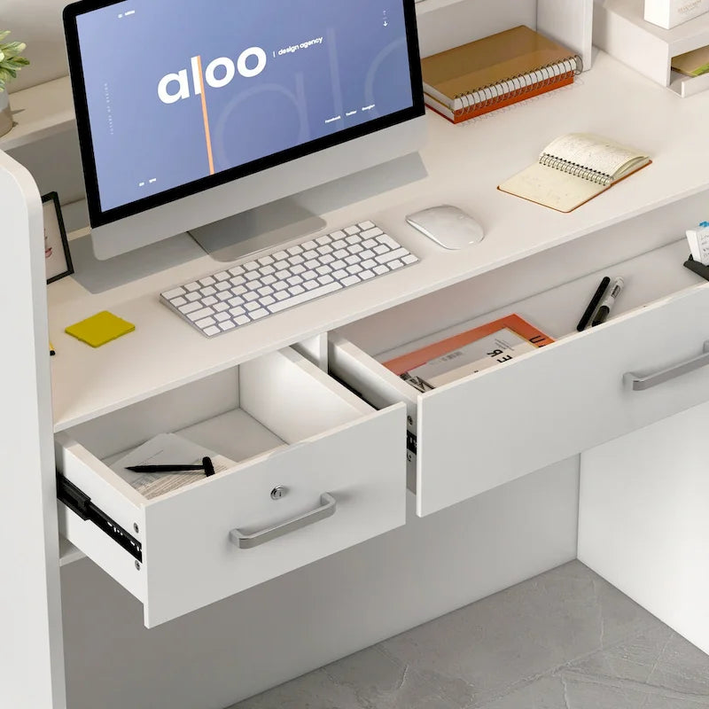 47.2" Bancone reception con cassetti richiudibili