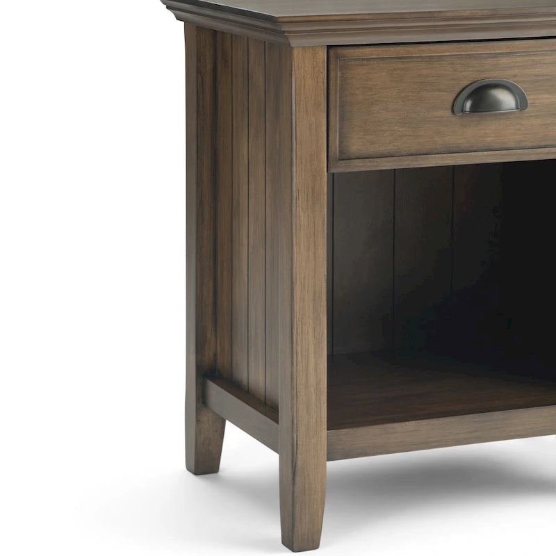 Comodino stile Normandia – Tavolino classico in legno per camera da letto