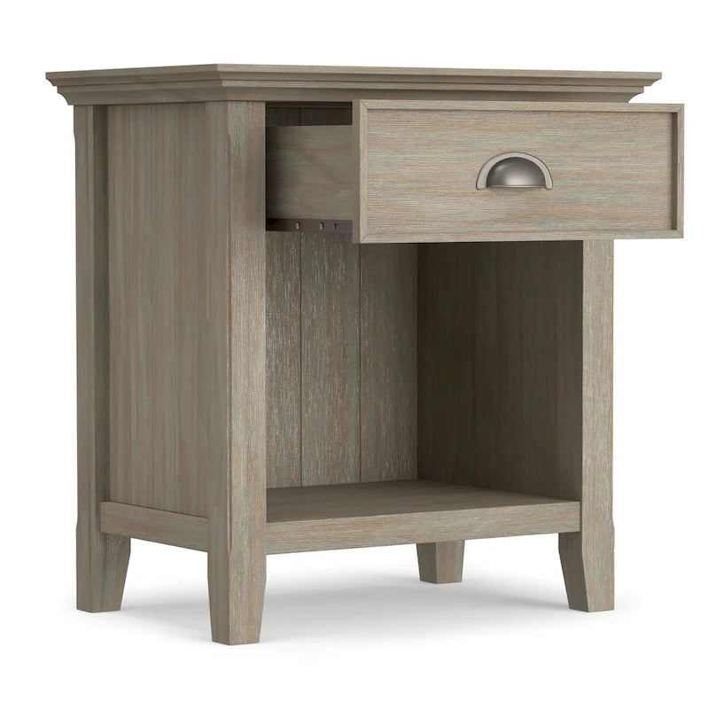 Comodino stile Normandia – Tavolino classico in legno per camera da letto