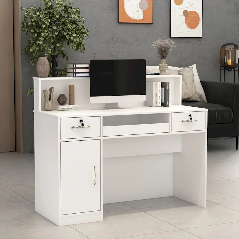 Bancone reception moderno – Banco front office per attività commerciale