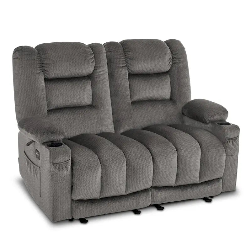 Divanetto Reclinabile Elettrico – Doppio Recliner con USB e Portabicchieri