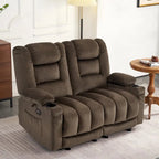 Divanetto Reclinabile Elettrico – Doppio Recliner con USB e Portabicchieri