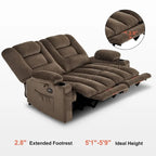 Divanetto Reclinabile Elettrico – Doppio Recliner con USB e Portabicchieri