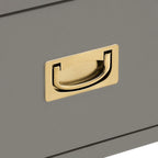 Cassettiera a 6 cassetti con ferramenta color oro e guide con cuscinetti a sfera