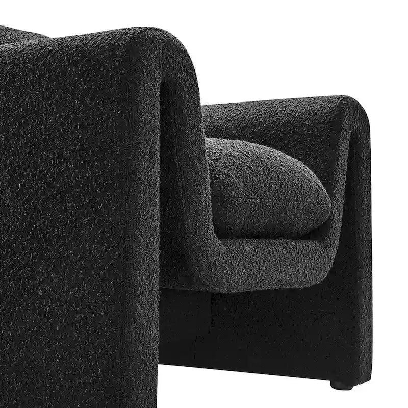 Poltrona imbottita Bouclé – Comoda poltrona per soggiorno