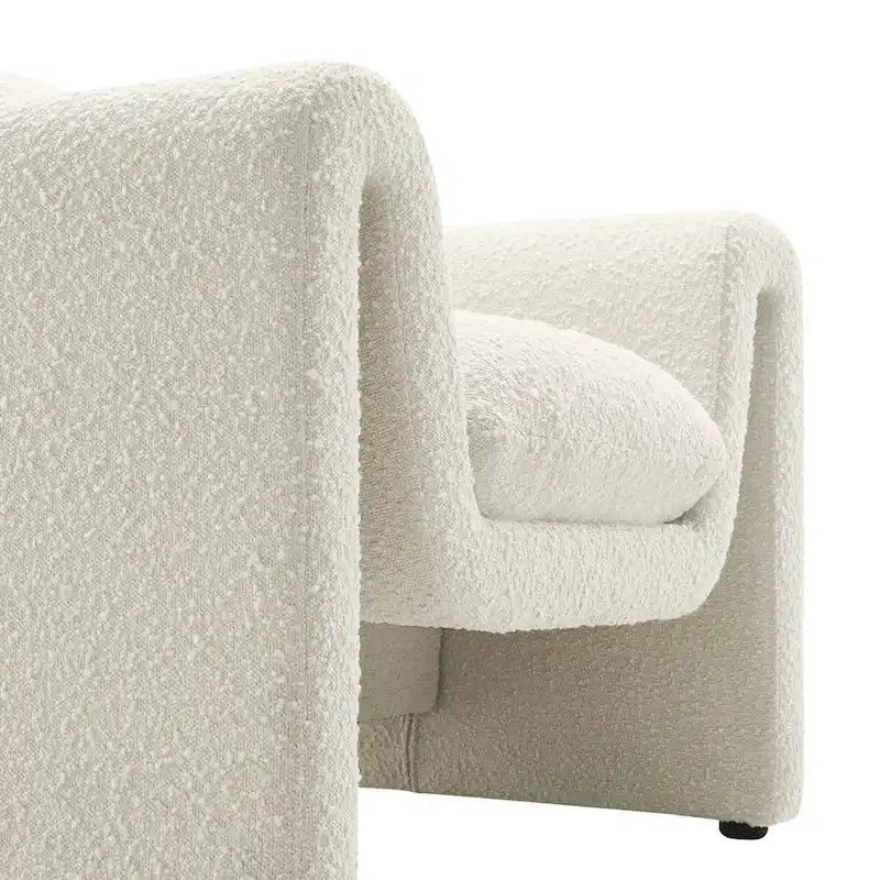 Poltrona imbottita Bouclé – Comoda poltrona per soggiorno