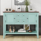 Tavolo Consolle Vintage Contenitore con Quattro Piccoli Cassetti e Ripiano Inferiore per Soggiorni, Ingressi e Cucine