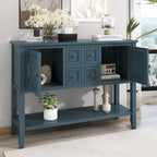 Tavolo Consolle Vintage Contenitore con Quattro Piccoli Cassetti e Ripiano Inferiore per Soggiorni, Ingressi e Cucine