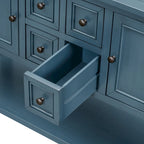 Tavolo Consolle Vintage Contenitore con Quattro Piccoli Cassetti e Ripiano Inferiore per Soggiorni, Ingressi e Cucine