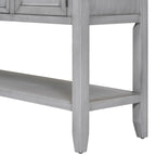 Tavolo Consolle Vintage Contenitore con Quattro Piccoli Cassetti e Ripiano Inferiore per Soggiorni, Ingressi e Cucine
