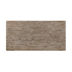 Tavolo da Pranzo Rustico Marrone Spazzolato con Gambe Tornite