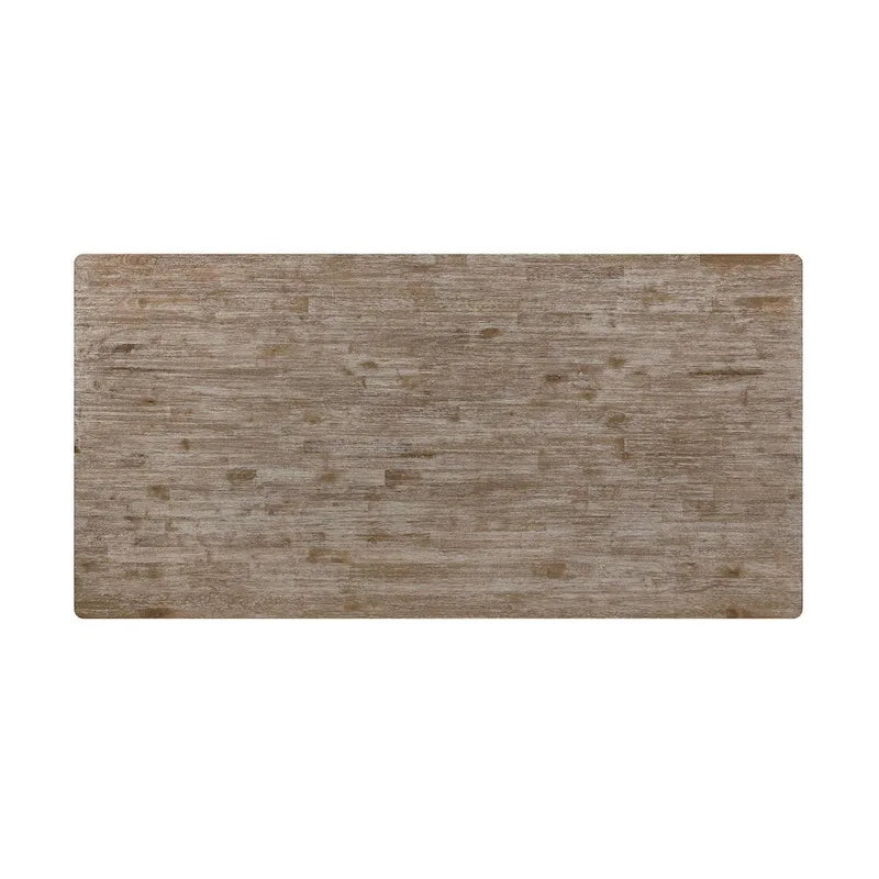 Tavolo da Pranzo Rustico Marrone Spazzolato con Gambe Tornite
